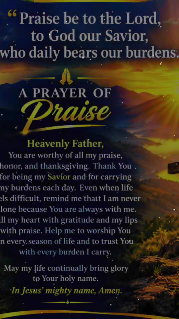 ✝️🙏Father, You are worthy of all my praise. Please contin... · @CHRISTIAN MOVEMENT ASSOCIATION on CashChat