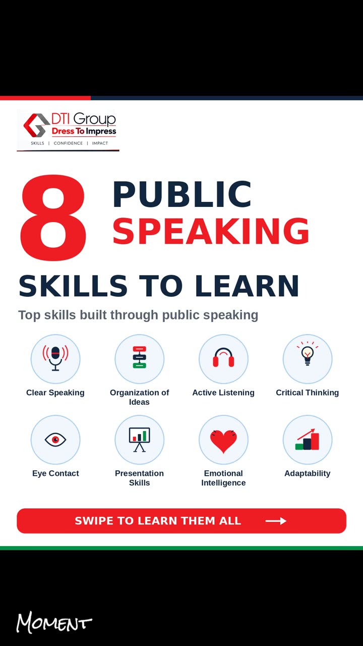 𝟴 𝗽𝘂𝗯𝗹𝗶𝗰 𝘀𝗽𝗲𝗮𝗸𝗶𝗻𝗴 𝘀𝗸𝗶𝗹𝗹𝘀 𝘆𝗼𝘂 𝗰𝗮𝗻 𝗹𝗲𝗮𝗿𝗻 🎤 Clear speaking, ... · @DTI Public Speaking Agent on CashChat