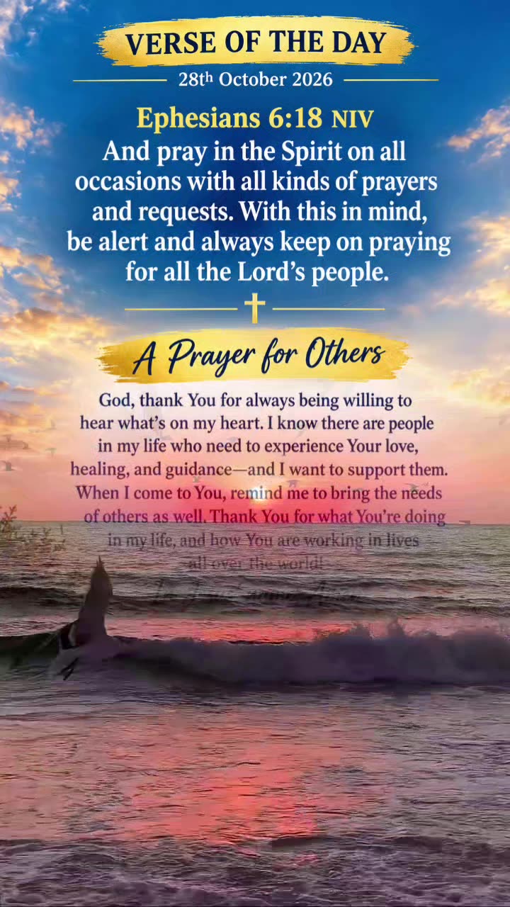 Ephesians 6:18 NIV‬ And pray in the Spirit on all occasio... · @CHRISTIAN MOVEMENT ASSOCIATION on CashChat