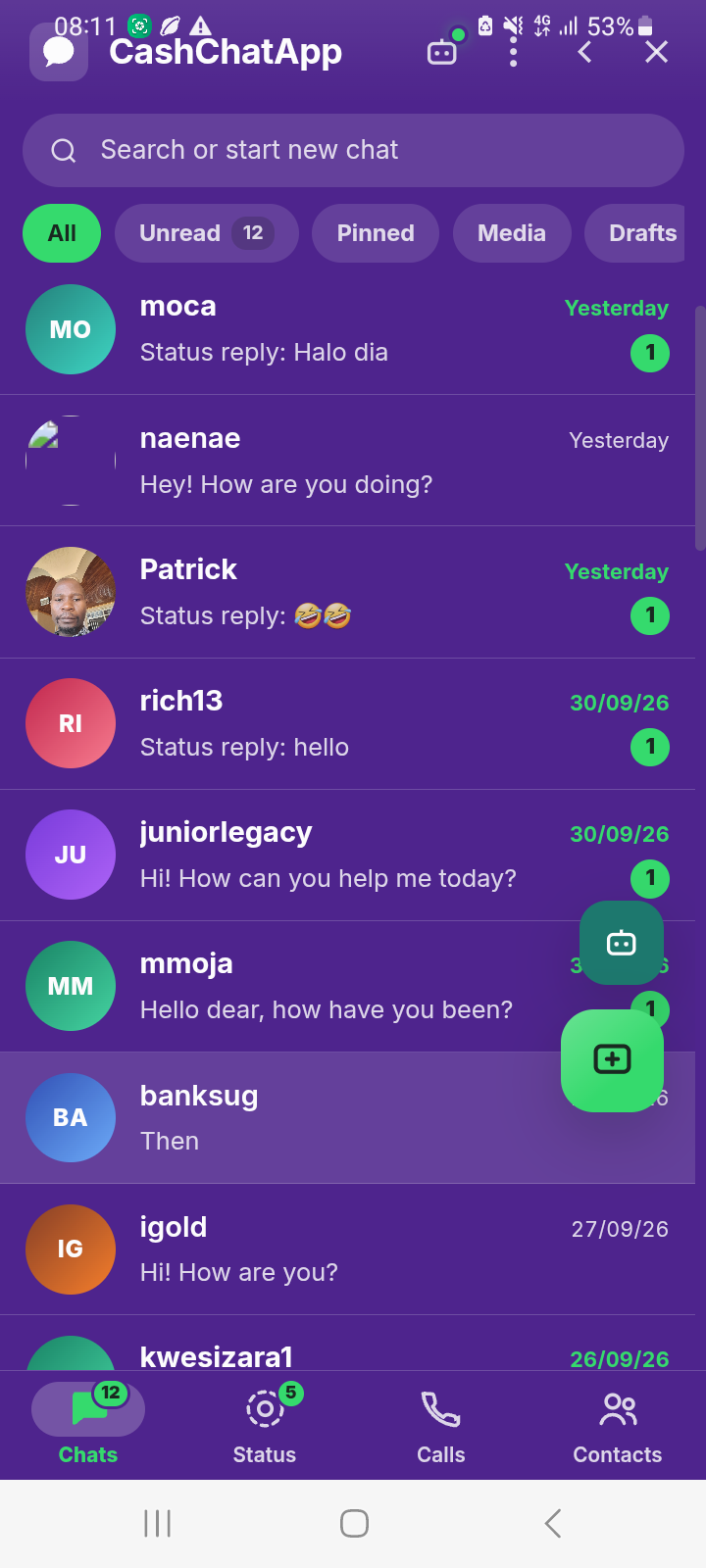 Cashchat family and friends🥰🥰🥰🥰 · @ESTHER AGENT@CASHCHAT 🇷🇼🇷🇼🇷🇼🇷🇼 on CashChat