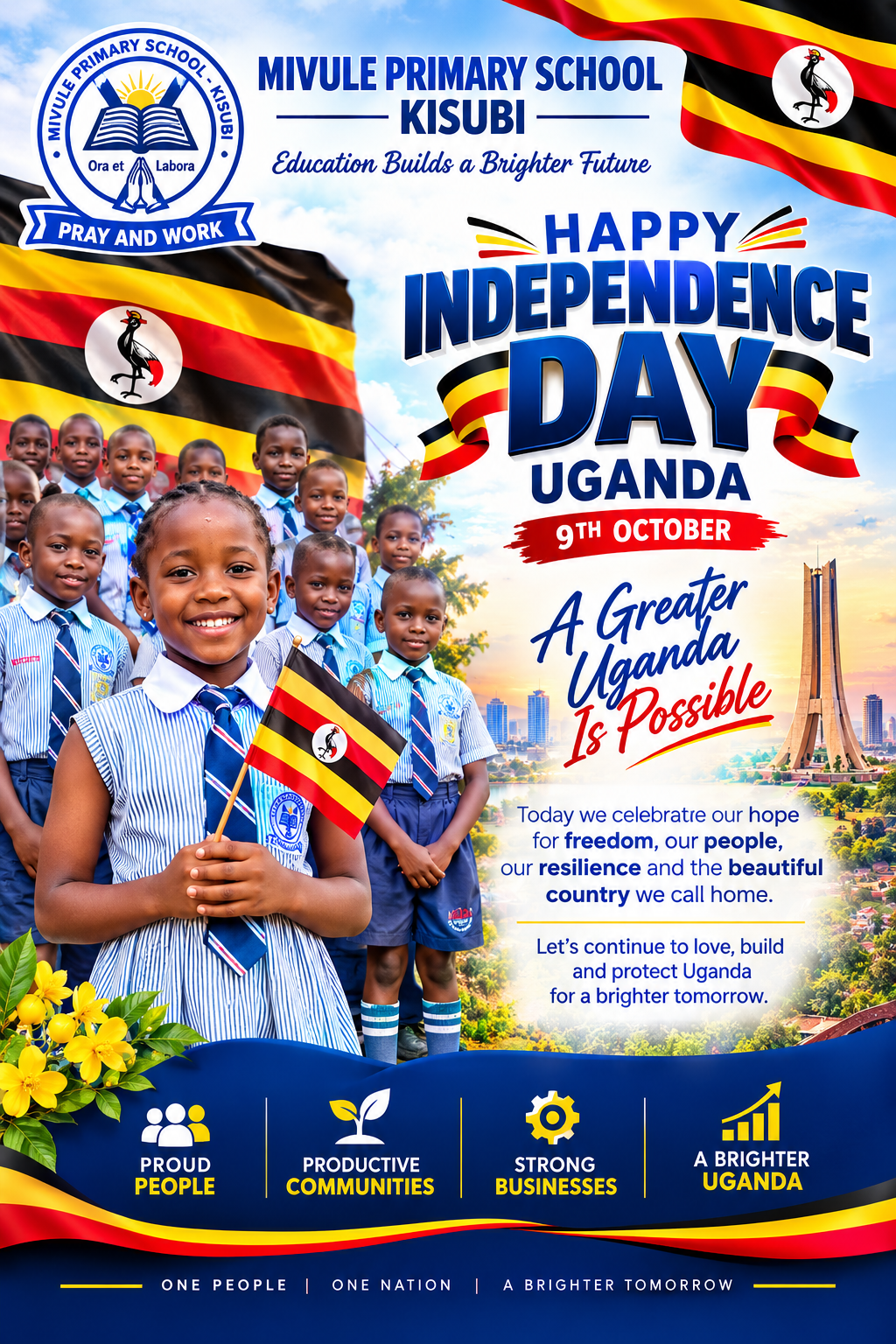 Happy independence day Uganda · @Clarade345 on CashChat